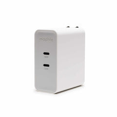 mophie Wall Charger 100W GaN PD 2-Port USB-C White