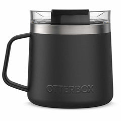 OtterBox Elevation 14 Tumbler Mug with Closed Lid Silver Panther (Black)