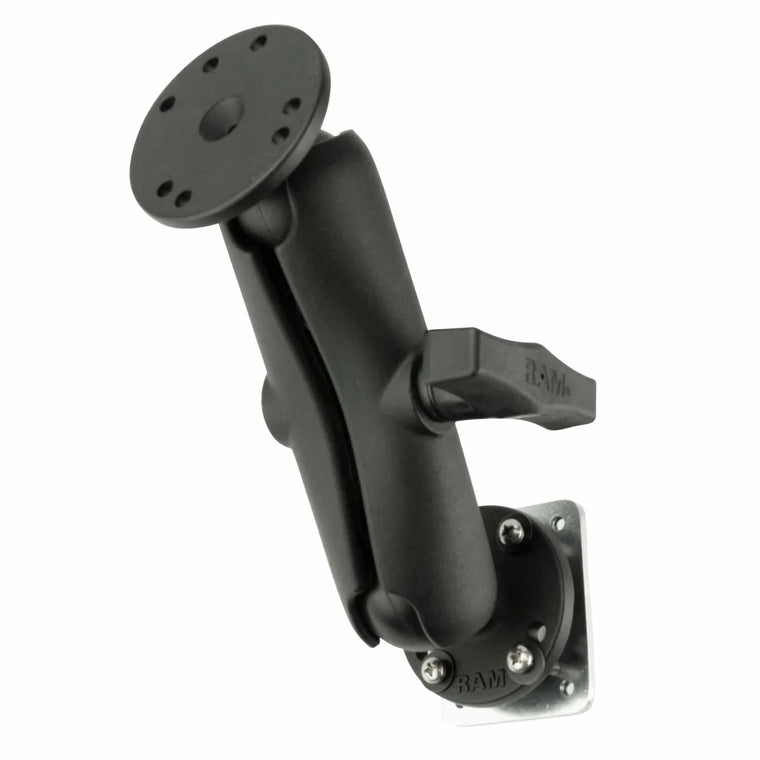 RAM101225B2U Drill-Down Dashboard Mount with Backing Plate - C Size Medium Black