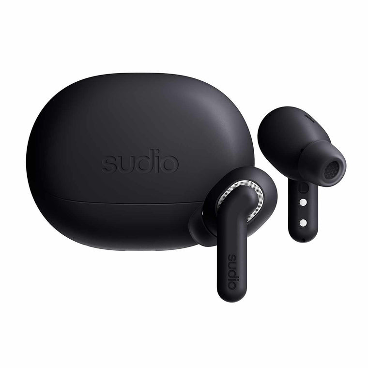 Sudio E4 Pro True Wireless ANC Headphones Black