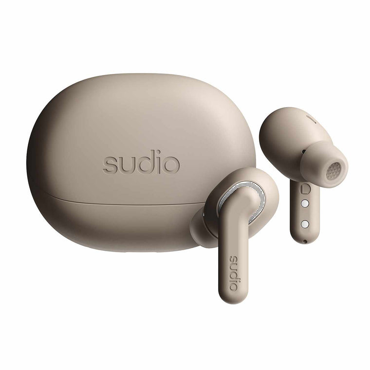 Sudio E4 Pro True Wireless ANC Headphones Latte
