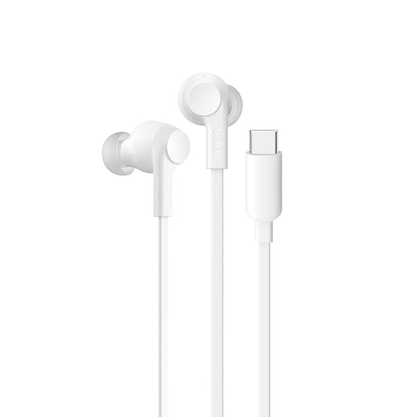 Belkin SoundForm ANC Wired Earbuds (USB-C) White
