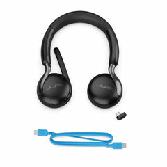 JLab Go Work Gen3 Wireless or Wired Over the Ear Headphones Black