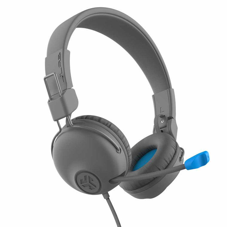JLab JBuddies Learn Wired On-Ear Headphones Gray (English only Packaging)