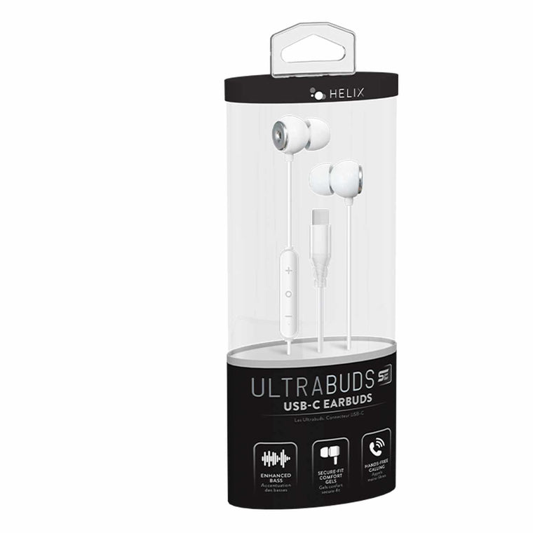 ETHSECW UltraBuds USB-C High Fidelity Earbuds White