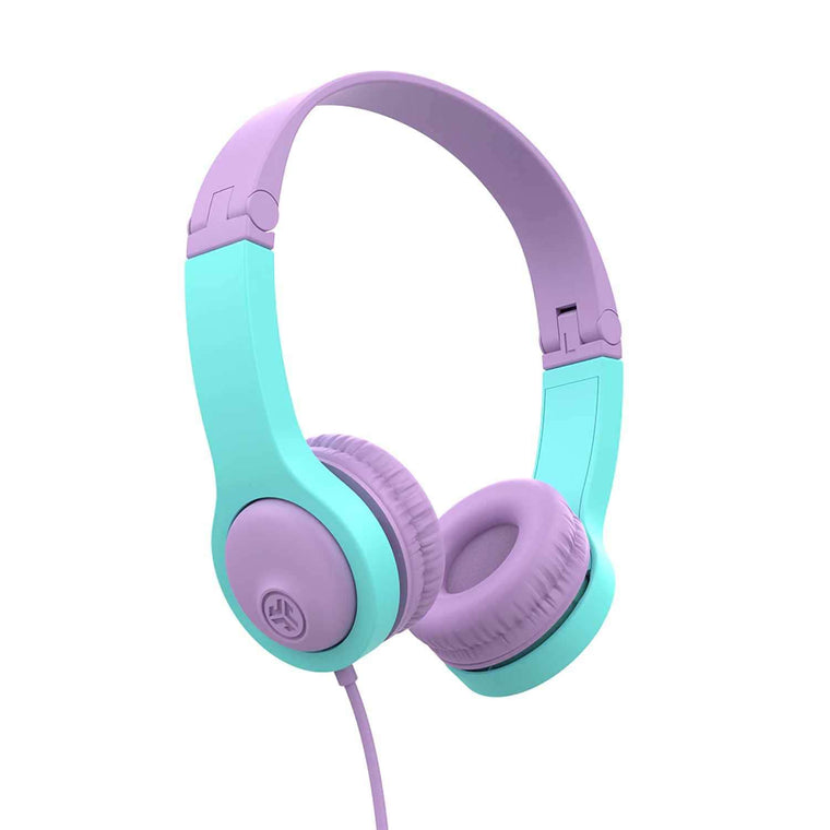 IFCHJBUDDIES2RPNK6 JBuddies Folding Wired Headphones Gen2 Pink/Teal