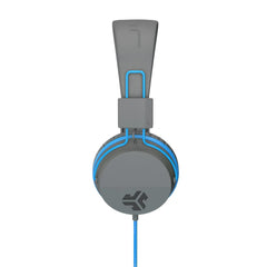 JLab JBuddies Studio Wired Over Ear Folding Kids Headphones Blue/Gray