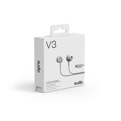 V3WHT V3 Wired Earbuds White