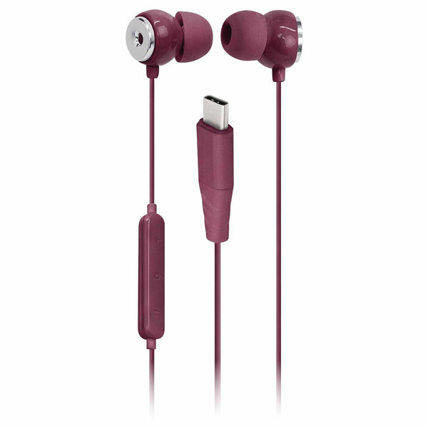 Helix/Retrak AudioForce SE USB-C Earbuds Plum