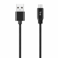Blu Element Braided Charge/Sync Micro USB to USB-A Cable 4ft Black