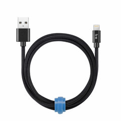 Blu Element Braided Charge/Sync Lightning to USB-A Cable 4ft Black