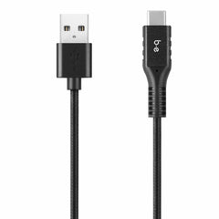 Blu Element Braided Charge/Sync USB-C to USB-A Cable 4ft Black