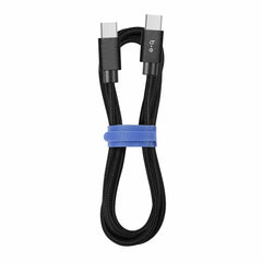 Blu Element Braided Charge/Sync USB-C to USB-C Cable 10ft Black