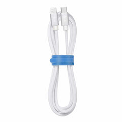 Blu Element Braided Charge/Sync USB-C to Lightning Cable 4ft White