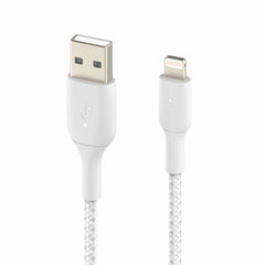 Belkin BoostCharge Lightning to USB-A 1M Cable White