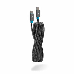 Nimble PowerKnit USB-C to USB-C 6ft 60W Power Delivery Fast Charge Cable Space Gray (Made from Crtified Recycleed Plastic and Aluminium)