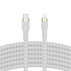 Belkin BoostCharge Pro Flex USB-C Cable with Lightning Connector 6ft White