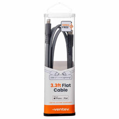 Ventev USB-C to Lightning Cable 3.3ft Gray