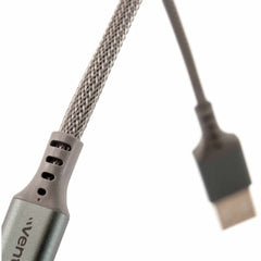 Ventev ChargeSync Alloy USB-C to USB-C Cable 10ft Steel