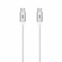 Blu Element Braided Charge/Sync USB-C to USB-C Cable 4ft White 60W