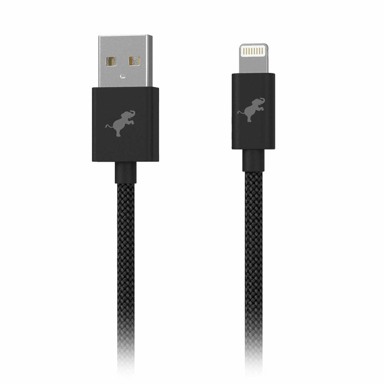 NBUSBALTG1MBLK PowerKnit 1 meter USB-A to Lightning Black