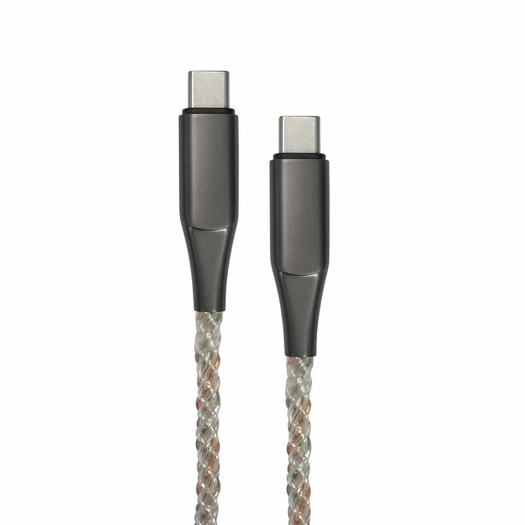 Helix/Retrak Lucid Charge LED 6' USB-C Cable Translucent