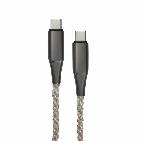 Helix/Retrak Lucid Charge LED 6' USB-C Cable Translucent