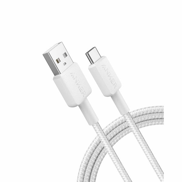 Anker USB-A to USB-C 3ft Braided Cable White