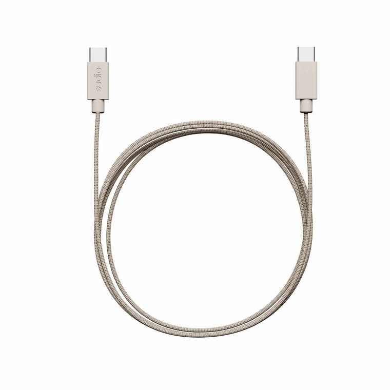 Sudio Woven USB-C to USB-C Charging Cable Sand