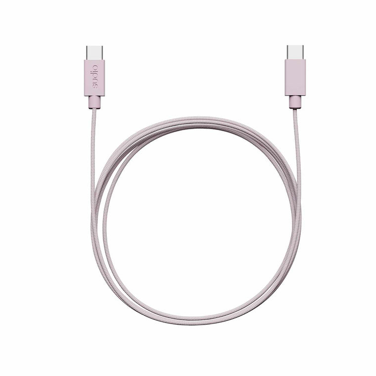 Sudio Woven USB-C to USB-C Charging Cable Pink