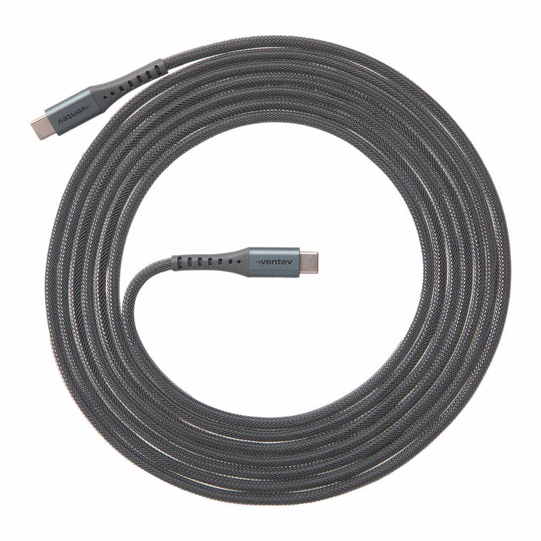 Ventev USB-C to USB-C 10ft Cable Steel