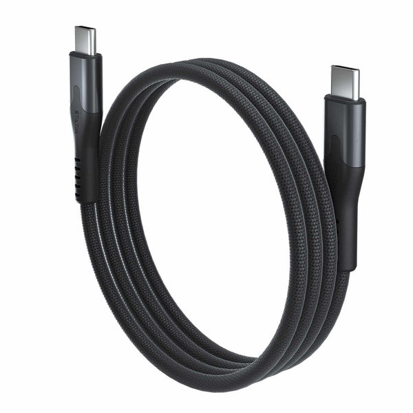 Blu Element SelfCoil Magnetic Cable USB-C to USB-C 3.3ft 100W Black
