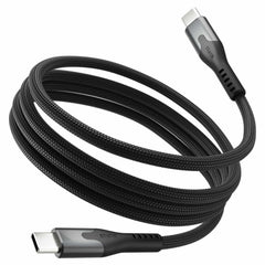 Blu Element SelfCoil Magnetic Cable USB-C to USB-C 6ft 100W Black