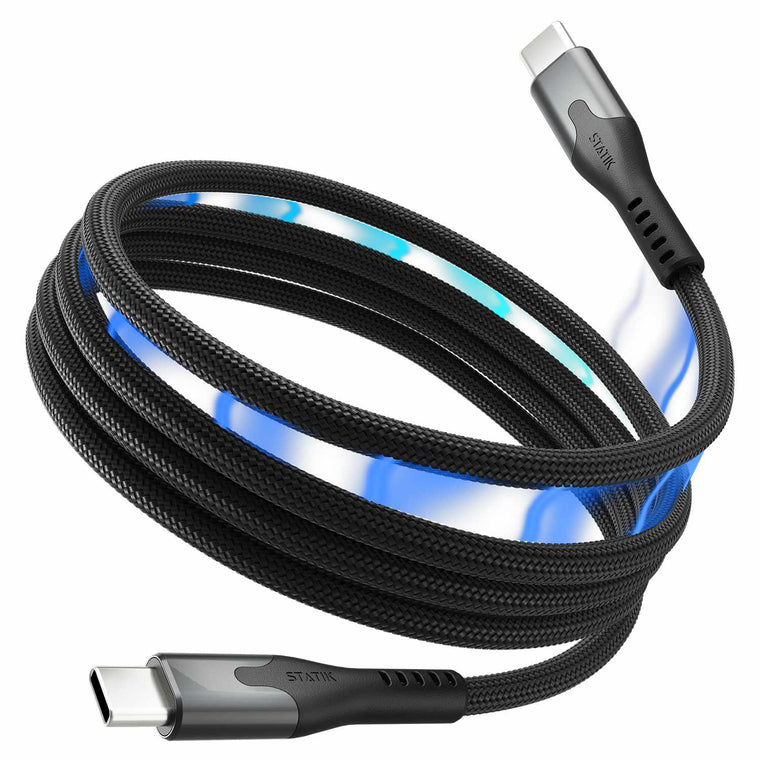 Statik MagStack Pro Charge/Sync Magnetic Cable USB-C to USB-C 3.3ft Black