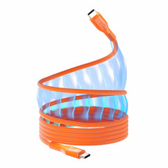 Statik MagStack Pro Charge/Sync Magnetic Cable USB-C to USB-C 3.3ft Orange