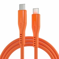 Statik MagStack Pro Charge/Sync Magnetic Cable USB-C to USB-C 6.6ft Orange