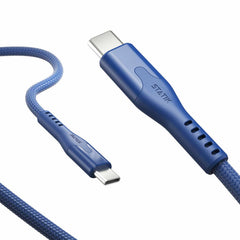 Statik MagStack Pro Charge/Sync Magnetic Cable USB-C to USB-C 3.3ft Navy