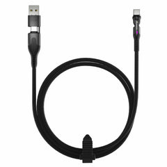 Statik PowerPivot Pro Nylon Braided Charge/Sync Cable USB-C to USB-C 4ft Black