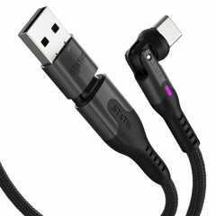Statik PowerPivot Pro Nylon Braided Charge/Sync Cable USB-C to USB-C 3.3ft Black