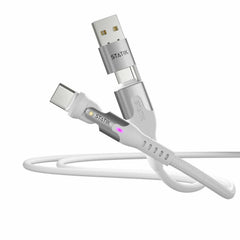 Statik PowerPivot Pro Nylon Braided Charge/Sync Cable USB-C to USB-C 3.3ft White