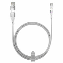 Statik PowerPivot Pro Nylon Braided Charge/Sync Cable USB-C to USB-C 6.6ft White