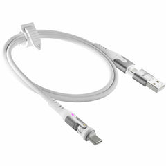 Statik PowerPivot Pro Nylon Braided Charge/Sync Cable USB-C to USB-C 6.6ft White