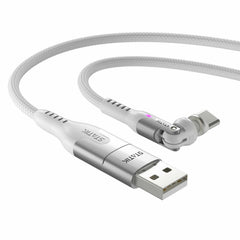 Statik PowerPivot Pro Nylon Braided Charge/Sync Cable USB-C to USB-C 6.6ft White