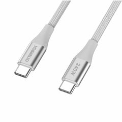OtterBox Premium Braided 240W USB-C to USB-C 6ft Cable White