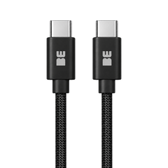 Blu Element USB-C to USB-C Braided Cable 4ft 60W Black