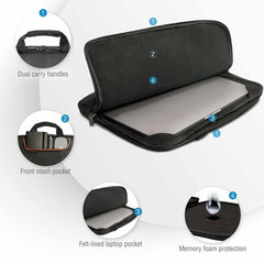 Everki ContemPRO Laptop Sleeve with Memory Foam up to 13.3-Inch Black