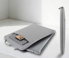 Bulk Packaging Laptop Sleeve 12-inch with Side Pocket and Handle Black