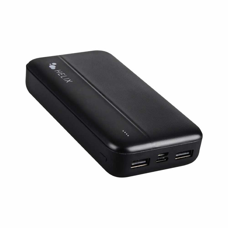 Helix/Retrak TurboVolt+ 16000 mAh Power Bank with USB-A and USB-C Ports Black