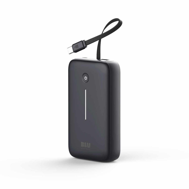 BEPB20KBK PowerFlex 20KPD 30W Power Bank w/Built-In USB-C Cable Black