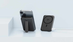 Blu Element Qi2 Wireless Power Bank with Kickstand 10K Black